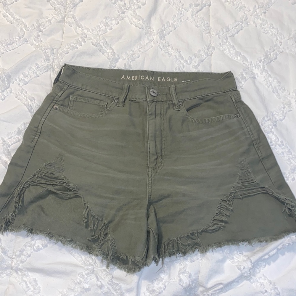 American eagle fabric highest rise mom short